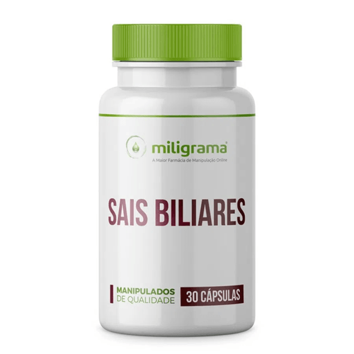 Sais Biliares 300mg 30 Cápsulas 30 Cápsulas Sais Biliares 300mg 30 Cápsulas 30 Cápsulas