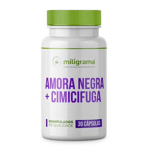 Amora Negra 500mg + Cimicifuga 80mg 30 Cápsulas Amora Negra 500mg + Cimicifuga 80mg 30 Cápsulas