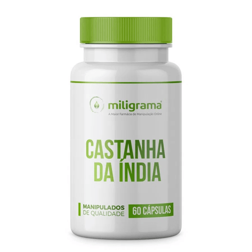 Castanha da Índia 500mg 60 Cápsulas