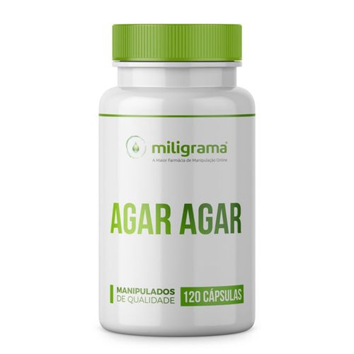 Agar Agar 500mg 120 Cápsulas Vegetais Agar Agar 500mg 120 Cápsulas Vegetais