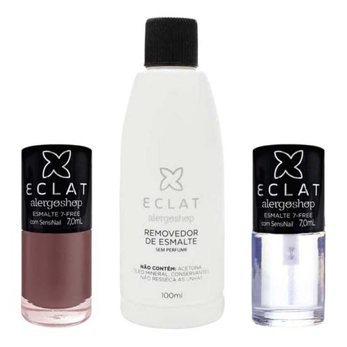 KIT Esmaltes Araucária  + Top Coat + Removedor Alergoshop