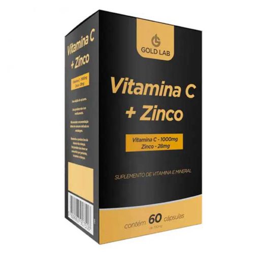 Vitamina C + Zinco C/60 Cápsulas - Gold Lab Vitamina C + Zinco C/60 Cápsulas - Gold Lab