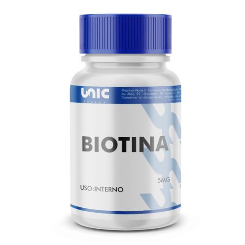 Biotina 5mg - 60 Cápsulas 60 Cápsulas