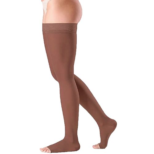 Meia 7/8 Select Comfort Premium 20-30mmHg Aberta Chocolate GG2 Meia 7/8 Select Comfort Premium 20-30mmHg Aberta Chocolate GG2