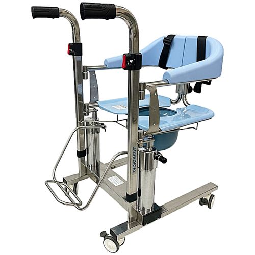 Cadeira de Transferência e Banho Multiuso em Aço Inoxidável Cadeira de Transferência e Banho Multiuso em Aço Inoxidável