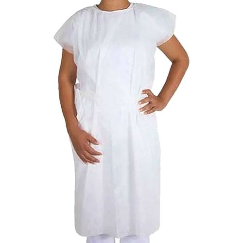 Avental TNT sem Manga Descartável Branca Gram 15 - unidade