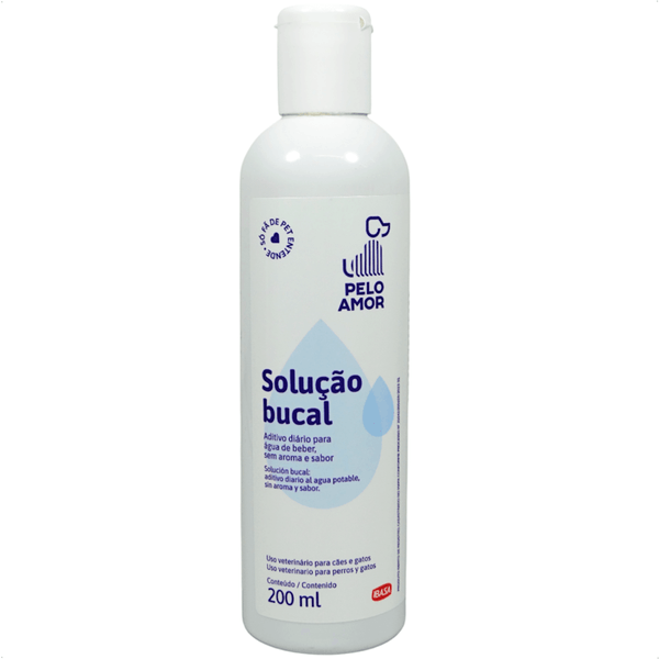 SOLUÇÃO BUCAL 200ML PARA CÃES E GATOS IBASA