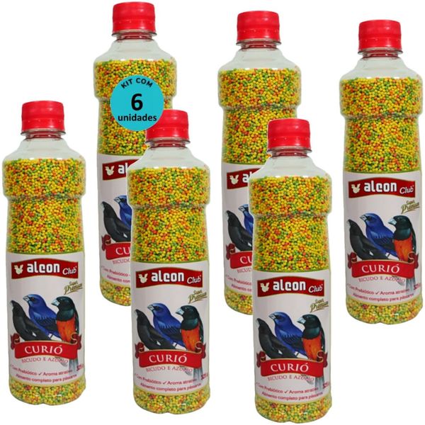 ALCON CLUB CURIÓ BICUDO E AZULÃO 325G SUPER PREMIUM KIT COM 6