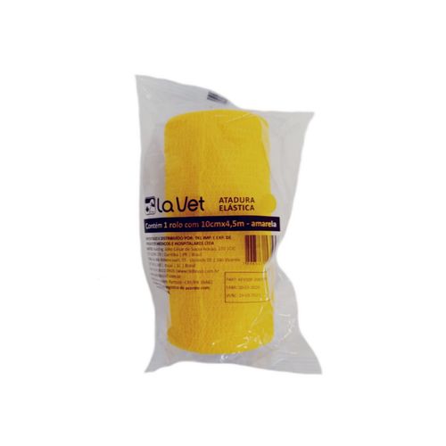Atadura La Vet Amarela 10cm TKL Imp.