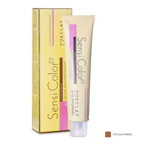 Tintura Hipoalergênica Alergoshop Cor 7.0 Louro Médio 60g Tintura Hipoalergênica Alergoshop Cor 7.0 Louro Médio 60g