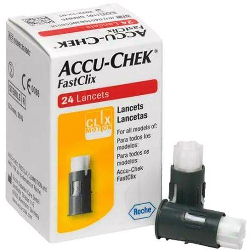Lanceta Accu-Chek Fastclix - Caixa com 24 unidades Lanceta Accu-Chek Fastclix - Caixa com 24 unidades