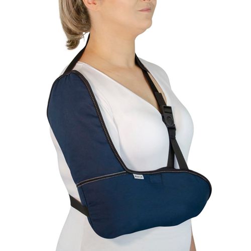 Tipoia Estabilizadora Velpeau Estofada Mercur - Sem Orifício - Azul Marinho - GG Tipoia Estabilizadora Velpeau Estofada Mercur - Sem Orifício - Azul Marinho - GG