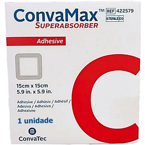 Curativo Superabsorvente ConvaMax 422579 15X15cm - unidade Curativo Superabsorvente ConvaMax 422579 15X15cm - unidade