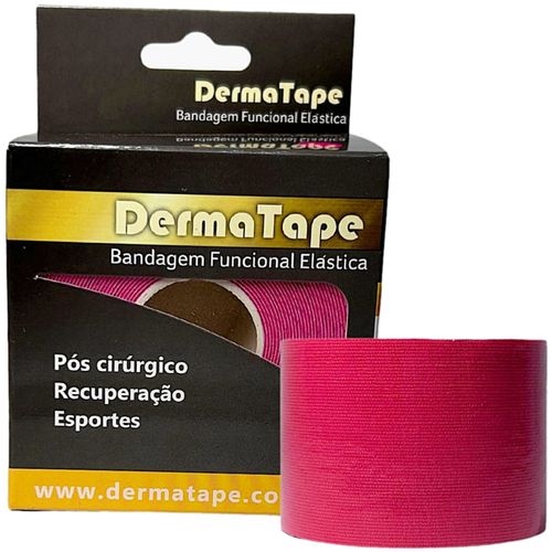 Bandagem Elástica Kinesio DermaTape - 5m x 5cm - Rosa Bandagem Elástica Kinesio DermaTape - 5m x 5cm - Rosa