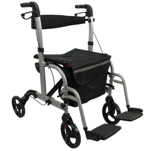 Andador com 04 Rodas e Assento D15 Dellamed - 2 em 1 Andador com 04 Rodas e Assento D15 Dellamed - 2 em 1