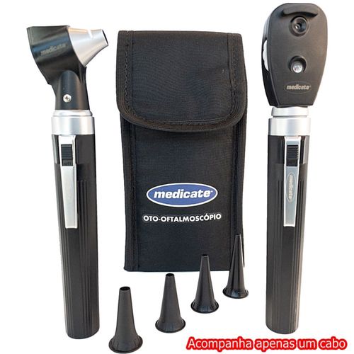 Oto-Oftalmoscópio MD 8700 Medicate - LED - Preto