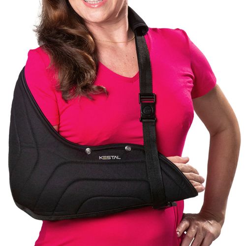 Tipoia Kestal Ortopédica Estofada Bilateral Preta Tam G - unidade