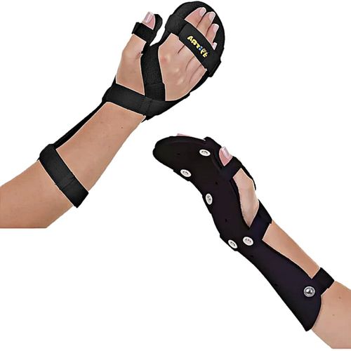 Tala Imobilizadora para Punho, Mãos e Dedos ArtiPé - Preto - Lado Direito Tala Imobilizadora para Punho, Mãos e Dedos ArtiPé - Preto - Lado Direito