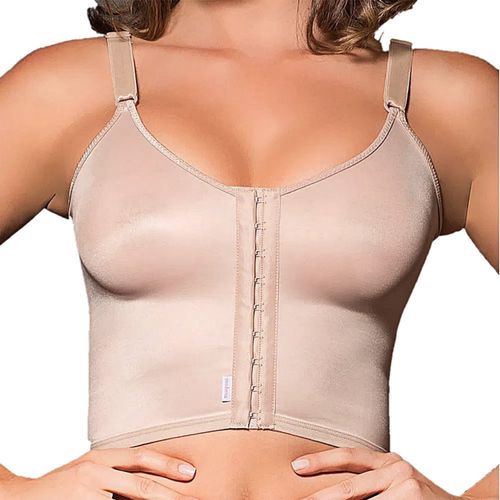 Sutiã Pós-Cirúrgico Longo Abertura Frontal Chocolate Tam 42 Sutiã Pós-Cirúrgico Longo Abertura Frontal Chocolate Tam 42