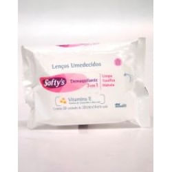 Lenços Umedecidos Softys Demaquilantes 3 em 1
