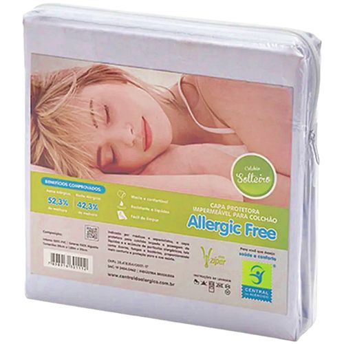 Capa Impermeável Antiácaro Colchão Solteiro 80cmX1,90mX20cm Zíper Capa Impermeável Antiácaro Colchão Solteiro 80cmX1,90mX20cm Zíper