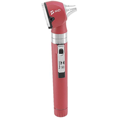 Otoscópio Omni LED Fibra Óptica MD - Vermelho com Estojo Macio Otoscópio Omni LED Fibra Óptica MD - Vermelho com Estojo Macio