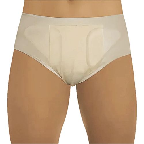 Cueca Hérnia Inguinal Dupla Dilepé Bege Tam M - unidade