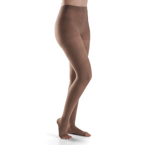 Meia-Calça Dynaven Basic Sigvaris - 20-30mmHg - Aberta - Bege - G2