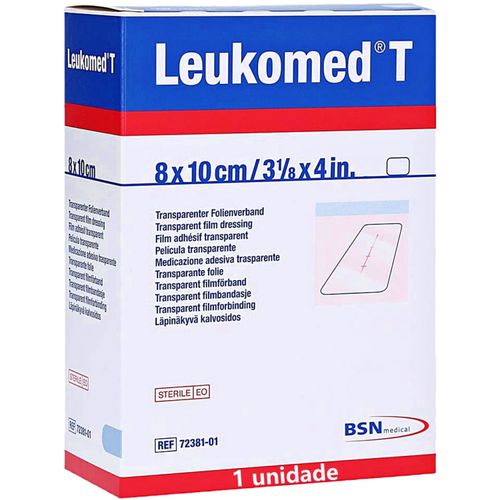 Curativo Filme Transparente Leukomed T 72381-01 8x10cm - unidade