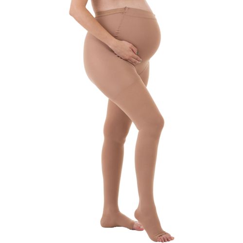 Meia-Calça Gestante Ultraline 4000 Venosan - 20-30mmHg - Pé Aberto - Bege - Tamanho M Meia-Calça Gestante Ultraline 4000 Venosan - 20-30mmHg - Pé Aberto - Bege - Tamanho M