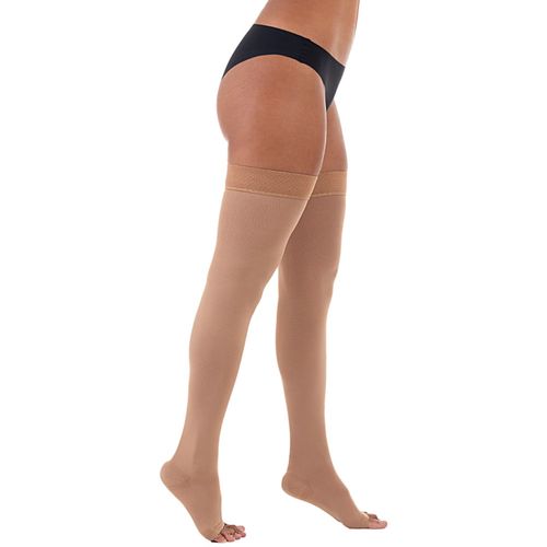 Meia de Compressão 7/8 Ultraline 4000 Venosan - 30-40mmHg - Bege - Pé Aberto - Tamanho P