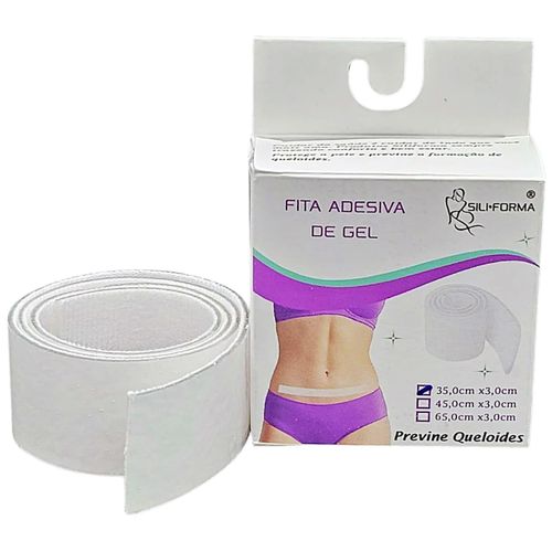 Fita Adesiva de Gel Siliforma 35X3cm - unidade Fita Adesiva de Gel Siliforma 35X3cm - unidade