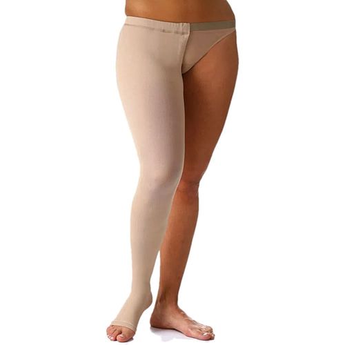 Meia 7/8 Cinta Sigvaris 30-40mmHg Aberta Natural Direito P2