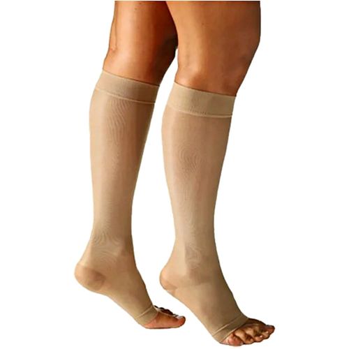 Meia 3/4 Sigvaris Audace 15-20mmHg Natural Aberta P Meia 3/4 Sigvaris Audace 15-20mmHg Natural Aberta P