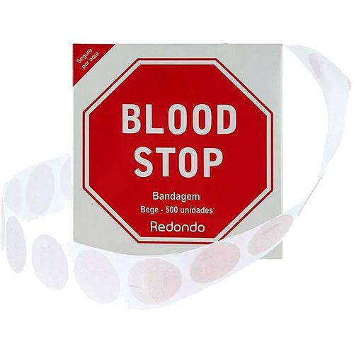 Curativo Bandagem Blood Stop Bege - 500 Unidades Curativo Bandagem Blood Stop Bege - 500 Unidades