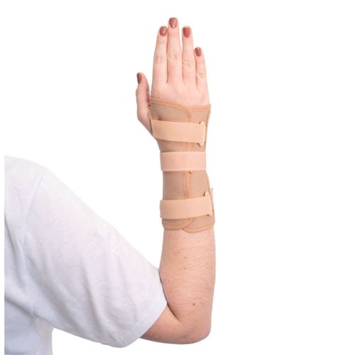 Órtese Curta com Tala para Punho Mercur - Bege - Direita - P Órtese Curta com Tala para Punho Mercur - Bege - Direita - P