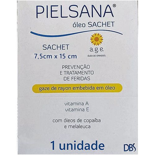 Gaze de Rayon com Óleo AGE Pielsana - Sachet - 7,5 x 15 cm - Unidade