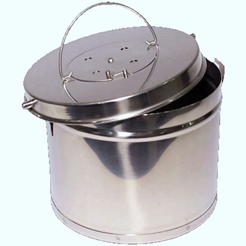 Tambor Inóx - Açonox - 20 X 16 Cm - Com Alça Tambor Inóx - Açonox - 20 X 16 Cm - Com Alça