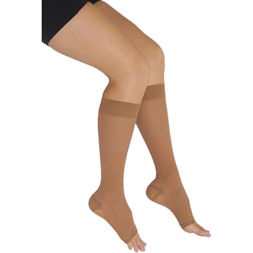 Meia 3/4 Venosan Comfortline 20-30mmHg Aberta Bege M Longa Meia 3/4 Venosan Comfortline 20-30mmHg Aberta Bege M Longa