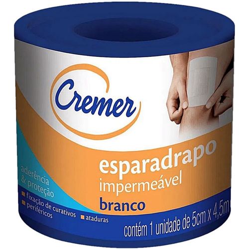 Esparadrapo Impermeável Cremer Branco 5cmX4.5m - unidade