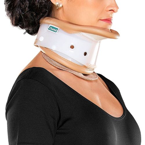 Colar Cervical com Apoio Mentoniano Chantal Bege Tam G