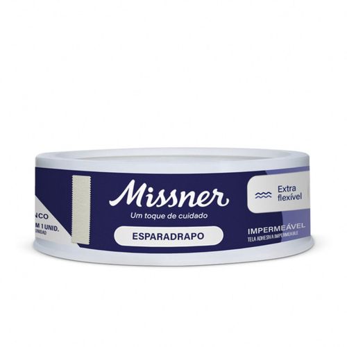 Esparadrapo Impermeável Missner - Branco - 1,2cm x 4,5m