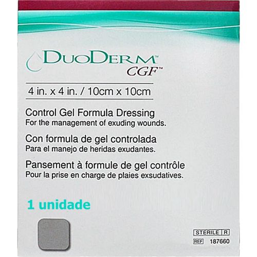 Curativo DuoDERM CGF Convatec Estéril 10x10cm - unidade Curativo DuoDERM CGF Convatec Estéril 10x10cm - unidade