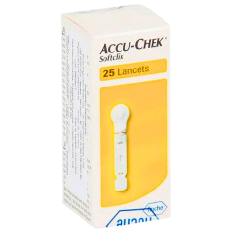 Lancetas Accu-Chek Softclix C/25 roche glicemia Lancetas Accu-Chek Softclix C/25 roche glicemia