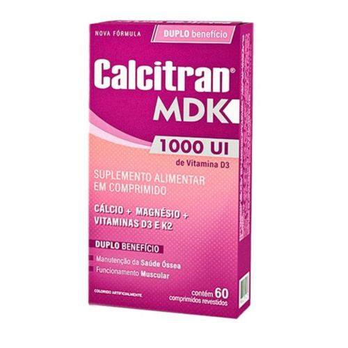 Calcitran MDK 1000UI Suplemento Alimentar 60cpr