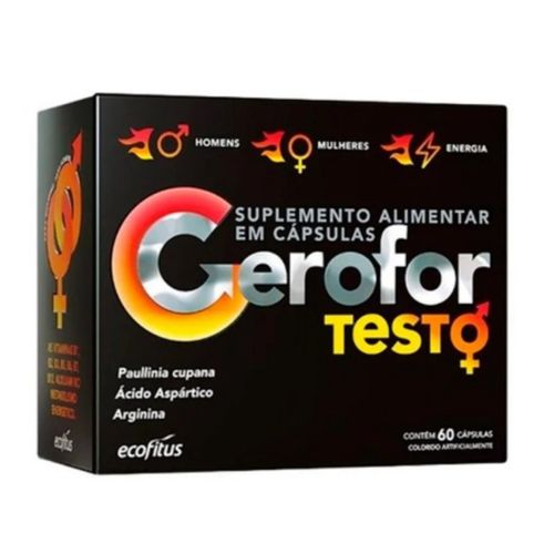 Gerofor Testo Suplemento Alimentar Ecofitus 60cps