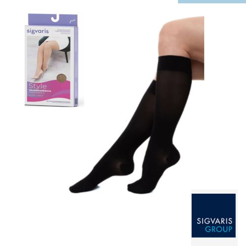 Ever Sheer Sigvaris M2 - fechado preto M2