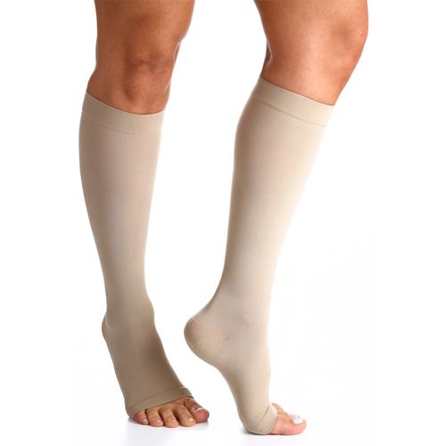 Meia 3/4 Select Comfort Premium 30-40mmHg Natural Aberta M3 Meia 3/4 Select Comfort Premium 30-40mmHg Natural Aberta M3