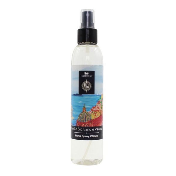 Home Spray Limão Siciliano E Peônia Madressenza 200ml 200ml incolor