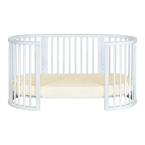 Lençol de Elástico Berço Crescer Fase 2 Oval 138cm x 68cm Cru - Arrumadinho